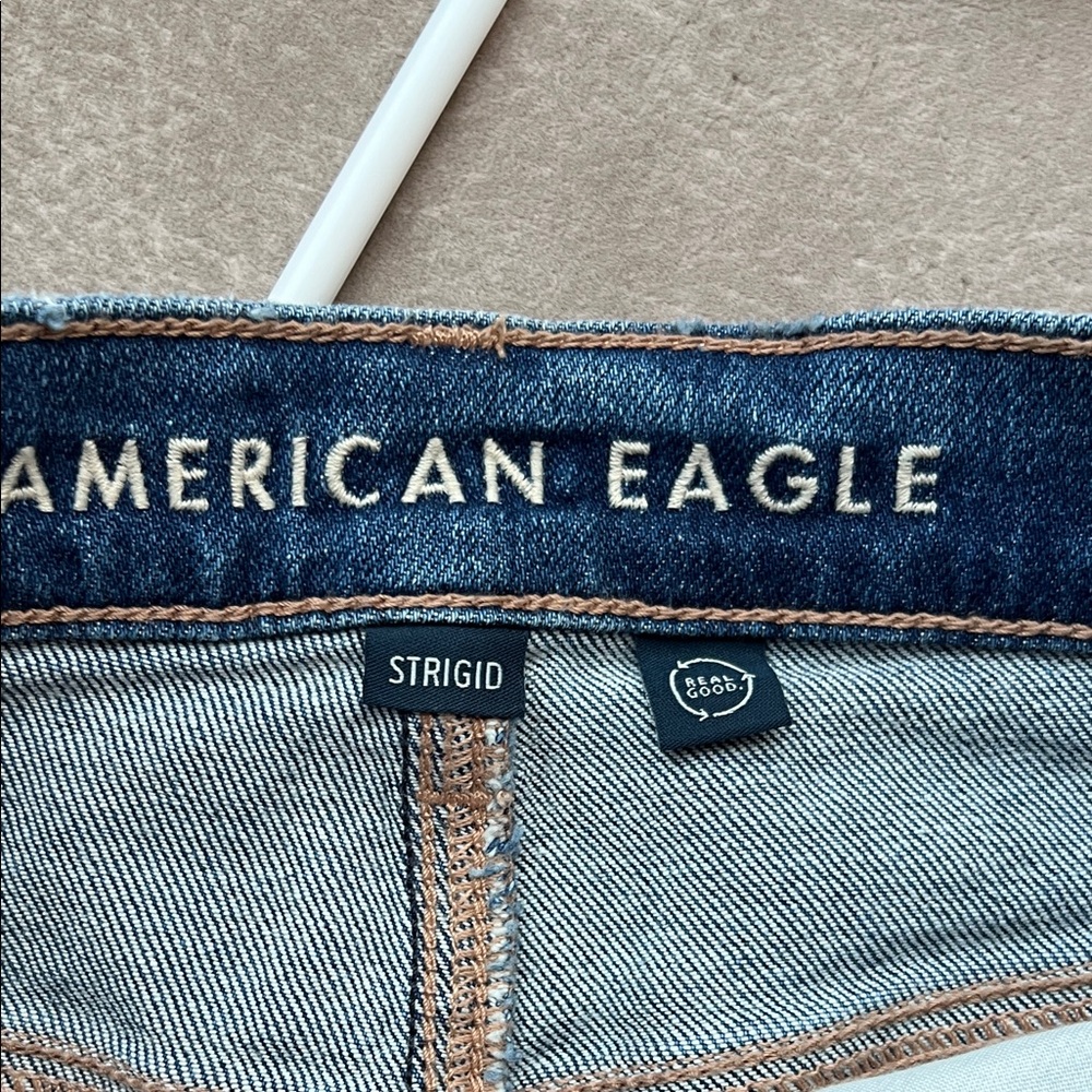 NWT American Eagle Super High-Rise Baggy Straight Jeans - Picture 4 of 6